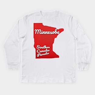 Minnesoba Southern Canadian Paradise Kids Long Sleeve T-Shirt